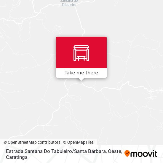 Estrada Santana Do Tabuleiro / Santa Bárbara, Oeste map