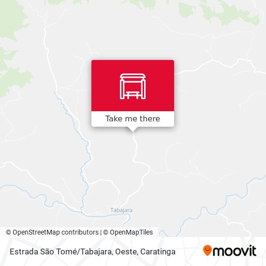 Estrada São Tomé / Tabajara, Oeste map