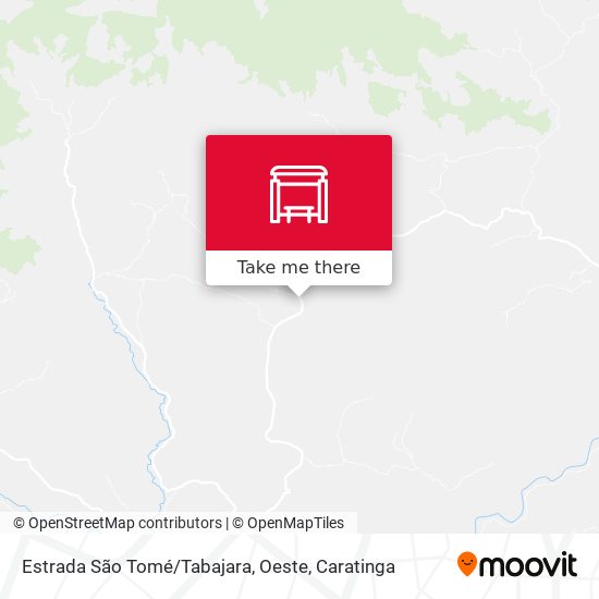 Estrada São Tomé / Tabajara, Oeste map