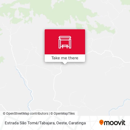Estrada São Tomé / Tabajara, Oeste map