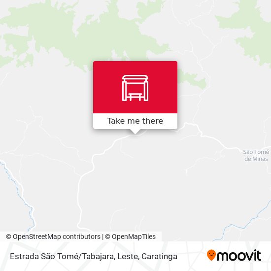 Estrada São Tomé / Tabajara, Leste map