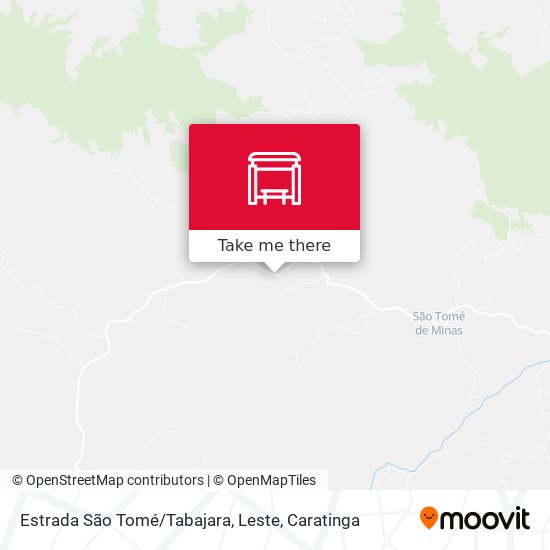 Estrada São Tomé / Tabajara, Leste map
