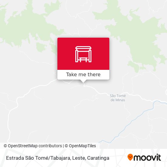 Estrada São Tomé / Tabajara, Leste map
