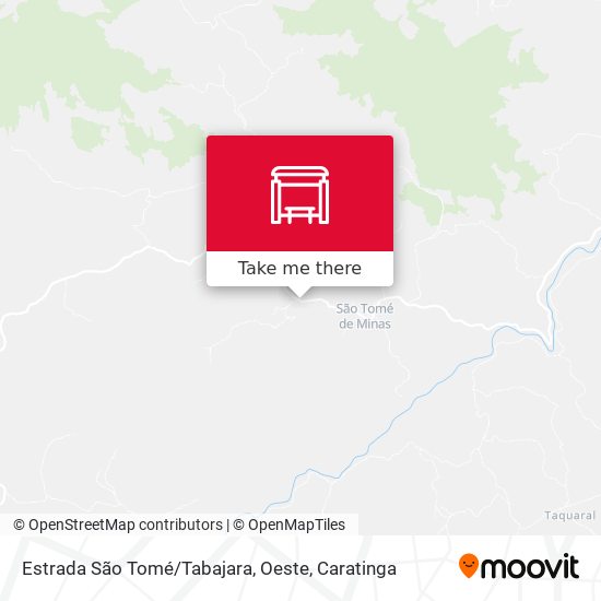 Estrada São Tomé / Tabajara, Oeste map