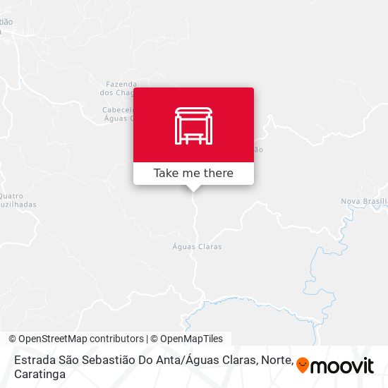Estrada São Sebastião Do Anta / Águas Claras, Norte map