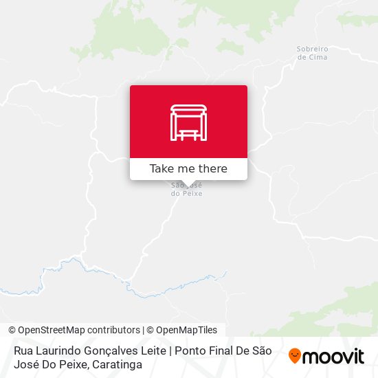 Mapa Rua Laurindo Gonçalves Leite | Ponto Final De São José Do Peixe