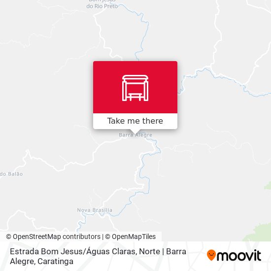Estrada Bom Jesus / Águas Claras, Norte | Barra Alegre map