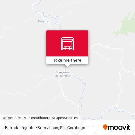 Estrada Itajutiba / Bom Jesus, Sul map