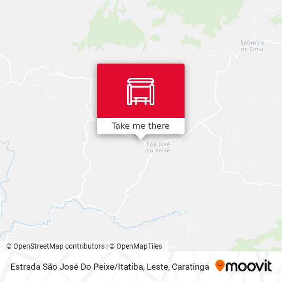 Estrada São José Do Peixe / Itatiba, Leste map