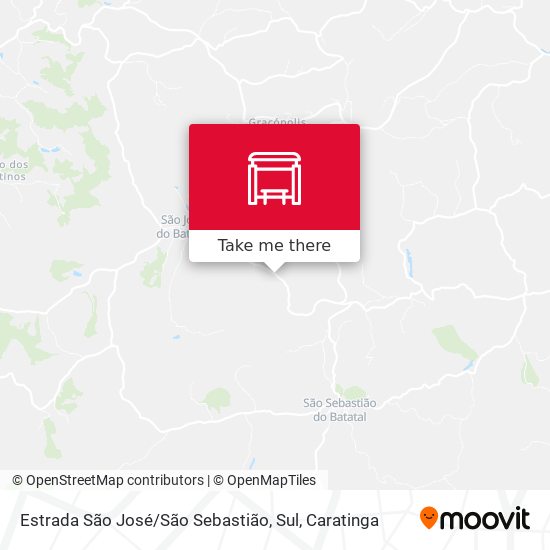 Estrada São José / São Sebastião, Sul map