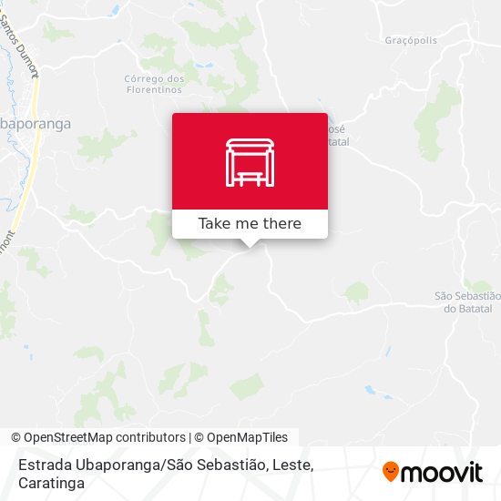 Estrada Ubaporanga / São Sebastião, Leste map