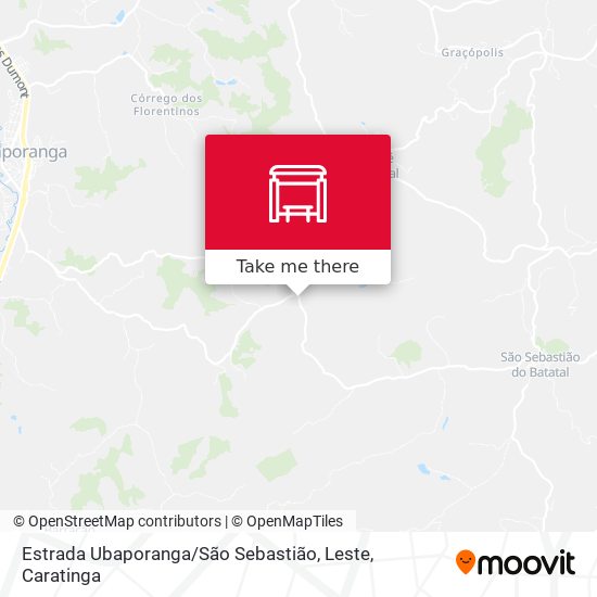 Estrada Ubaporanga / São Sebastião, Leste map