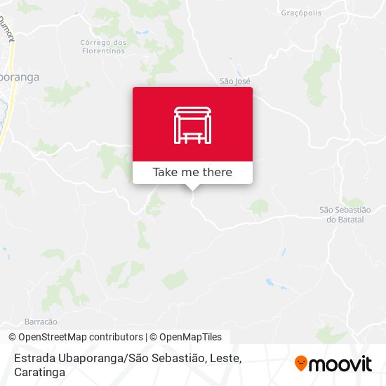Estrada Ubaporanga / São Sebastião, Leste map