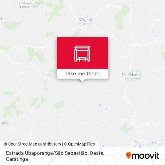 Estrada Ubaporanga / São Sebastião, Oeste map