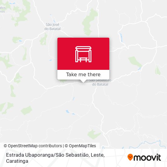 Estrada Ubaporanga / São Sebastião, Leste map