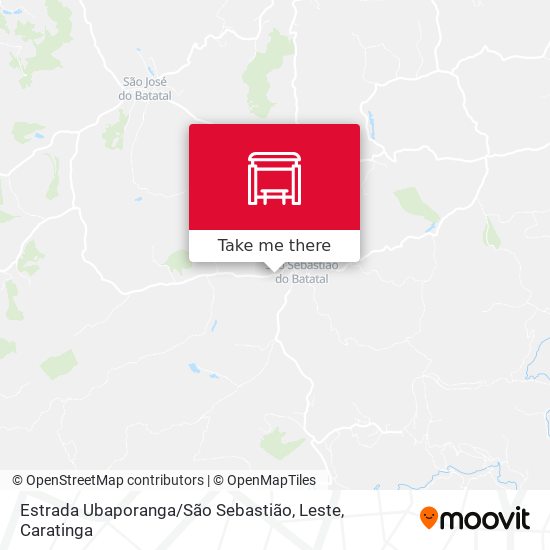 Estrada Ubaporanga / São Sebastião, Leste map