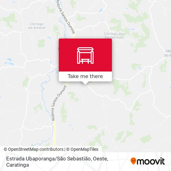 Estrada Ubaporanga / São Sebastião, Oeste map