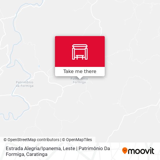 Estrada Alegria / Ipanema, Leste | Patrimônio Da Formiga map