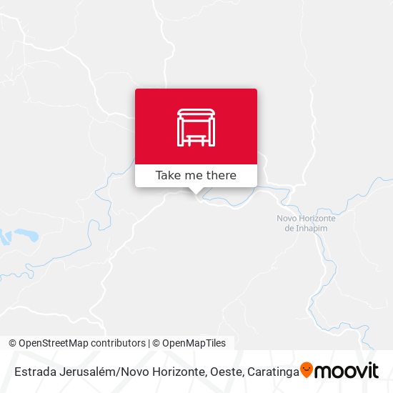 Mapa Estrada Jerusalém / Novo Horizonte, Oeste