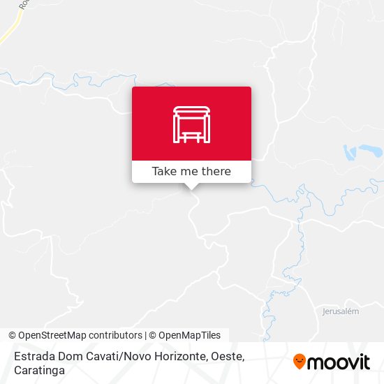 Estrada Dom Cavati / Novo Horizonte, Oeste map