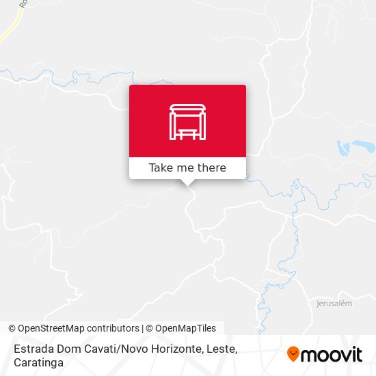 Estrada Dom Cavati / Novo Horizonte, Leste map