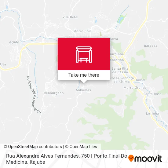 Rua Alexandre Alves Fernandes, 750 | Ponto Final Do Medicina map