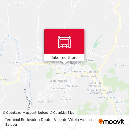 Terminal Rodoviário Doutor Vicente Villela Vianna map