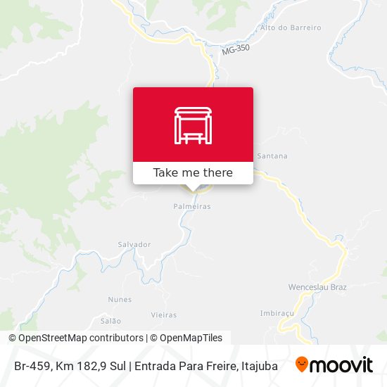 Br-459, Km 182,9 Sul | Entrada Para Freire map
