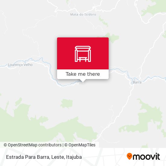 Estrada Para Barra, Leste map