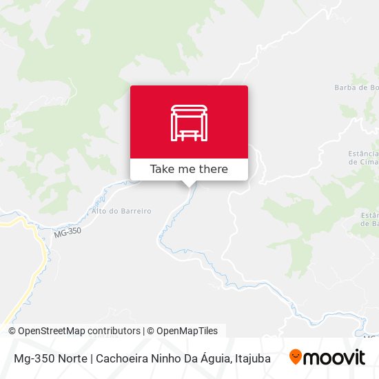 Mg-350 Norte | Cachoeira Ninho Da Águia map