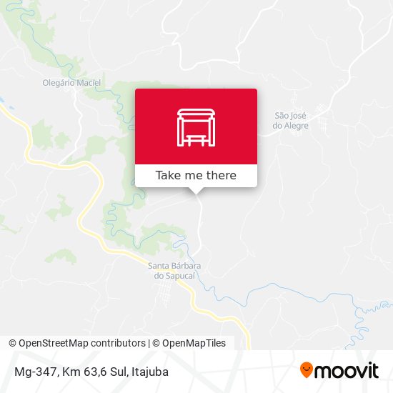 Mg-347, Km 63,6 Sul map