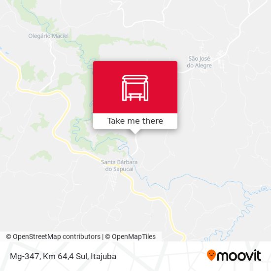 Mg-347, Km 64,4 Sul map