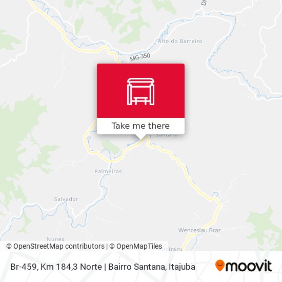 Br-459, Km 184,3 Norte | Bairro Santana map
