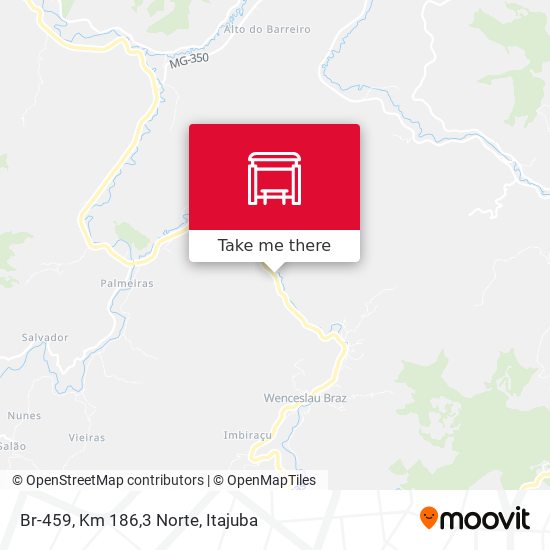 Br-459, Km 186,3 Norte map