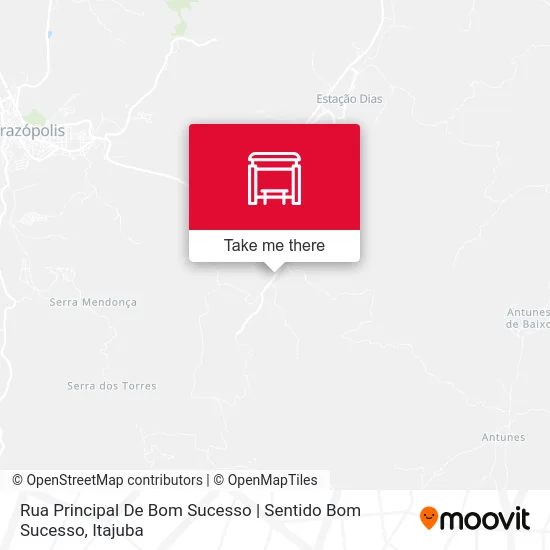 Rua Principal De Bom Sucesso | Sentido Bom Sucesso map