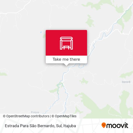 Estrada Para São Bernardo, Sul map