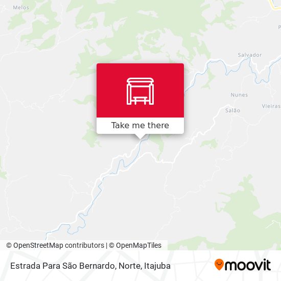 Estrada Para São Bernardo, Norte map