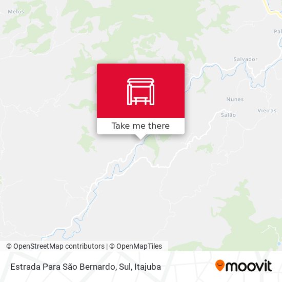 Estrada Para São Bernardo, Sul map