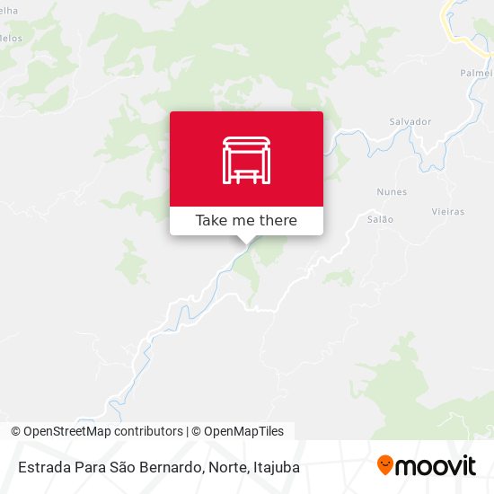 Estrada Para São Bernardo, Norte map