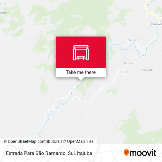 Estrada Para São Bernardo, Sul map