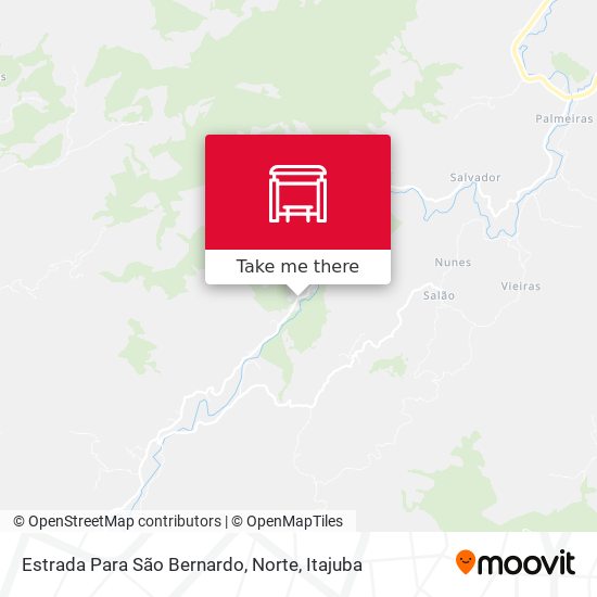 Estrada Para São Bernardo, Norte map