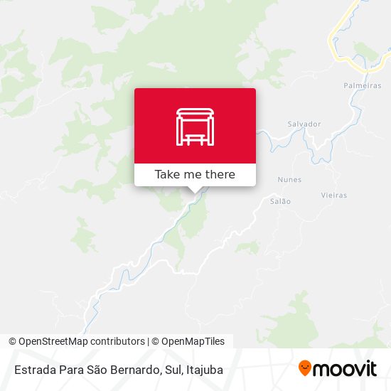 Estrada Para São Bernardo, Sul map
