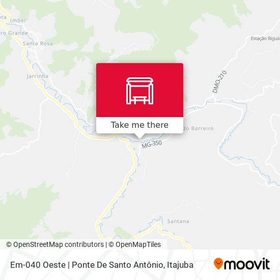 Em-040 Oeste | Ponte De Santo Antônio map