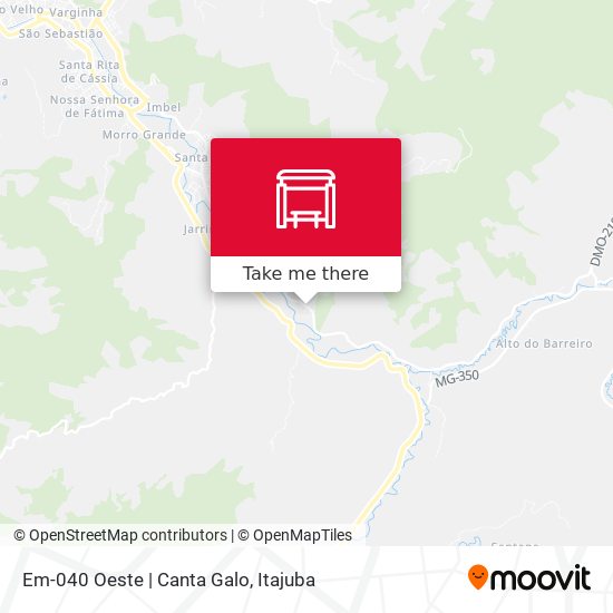 Em-040 Oeste | Canta Galo map