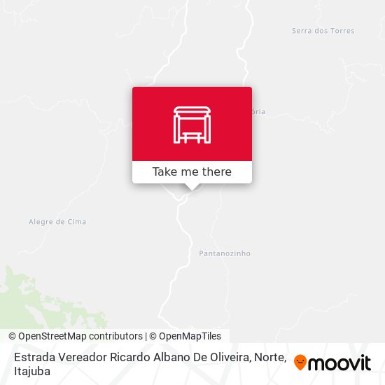 Estrada Vereador Ricardo Albano De Oliveira, Norte map