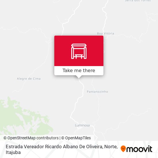Estrada Vereador Ricardo Albano De Oliveira, Norte map