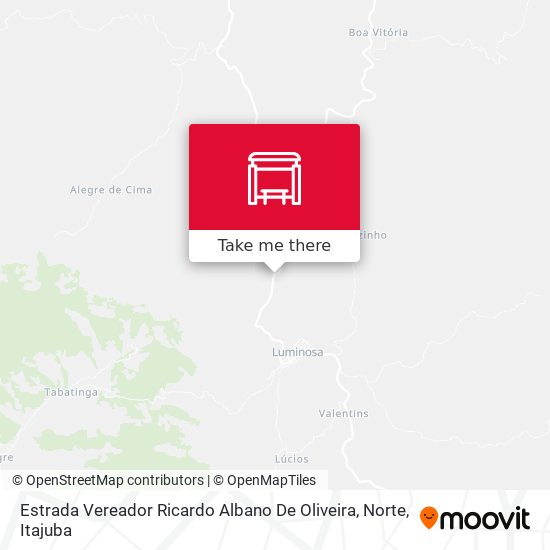 Estrada Vereador Ricardo Albano De Oliveira, Norte map