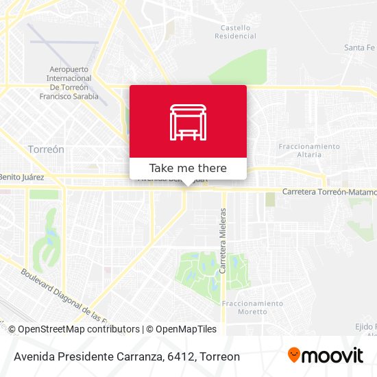 Avenida Presidente Carranza, 6412 map