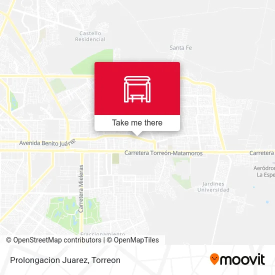 Mapa de Prolongacion Juarez