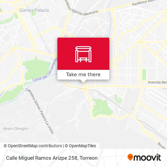 Calle Miguel Ramos Arizpe 258 map